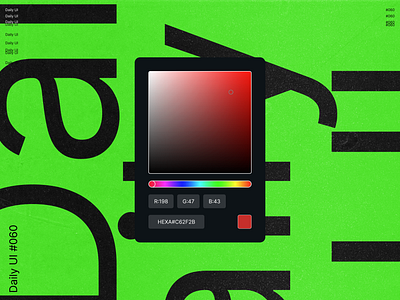 Daily UI 060 - Color Picker blue branding challenge color colors daily dailyui decimal design figma green hexa illustrator photoshop picker red rgb software ui ux