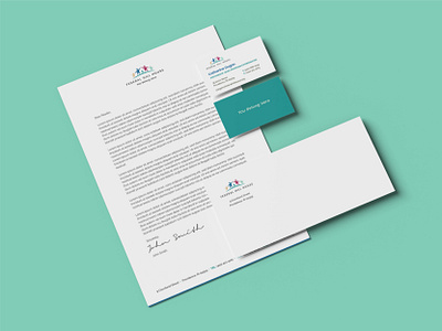 Federal Hill House branding branding business card business cards design envelope federal hill federal hill house fhh graphic design green letter letterhead logo stationery stationery suite suite white