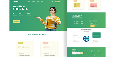 Finance Web Landing Page agency branding design landing page logo ui uiux ux web design