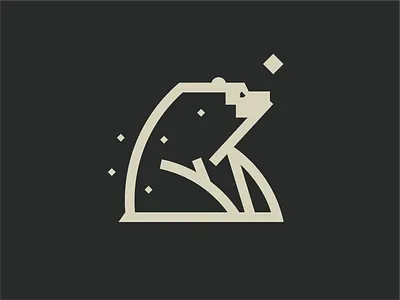 Identity for company URSA bear branding clean graphic design ide logo ursa white