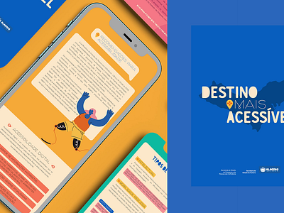 Destino Mais Acessível accessibility animation brand identity branding colorful design graphic design illustration motion graphics