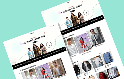 Fashion E-commerce landing page creativeui designconcept designtrends modernui responsivedesign ui userinterface visualdesign webappdesign webdesign