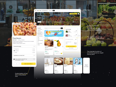 Food Delivery. Super app. UX/UI adaptive branding delivery food product design ui ux uxui web desing