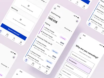 Freight Management | Mobile App app entreprise freight interface load mobile mobile app product design productdesign shipping ui ux webapp