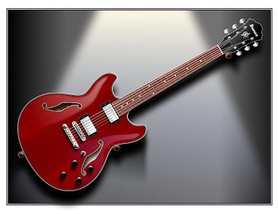 AS-73 Guitar Illustration illustration realistic vector