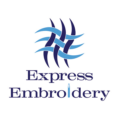 Express Embroidery branding graphic design logo