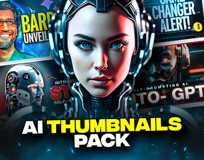 YouTube Thumbnails Pack (AI Edition) ai cover art design cover art designer cover art thumbnail expert graphic designer graphic design graphic designer thumbnail design thumbnail designer visual design youtube thumbnail youtube thumbnails