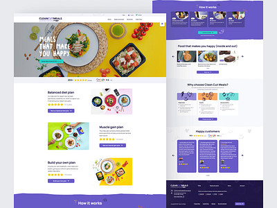 CCM - Healthy Food Landing Page ui ux