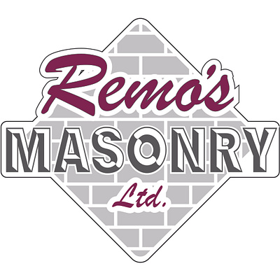 Remos Masonry Logo branding graphic design logo