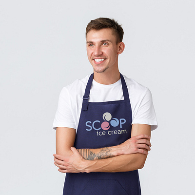 Scoop Ice Cream Logo branding graphic design logo