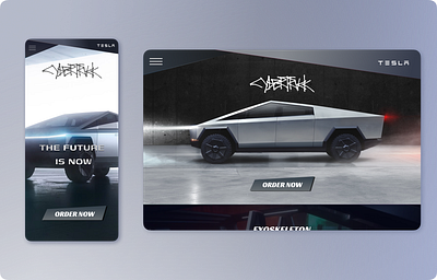 Tesla - CyberTruck | Web concept concept cybertruck graphic design mobile tesla ui web website