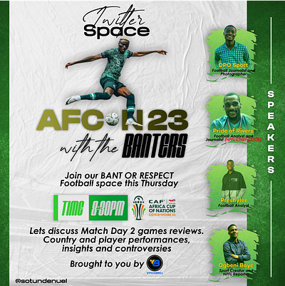 AFCON Twitter Space afcon2023 football graphic design sport design