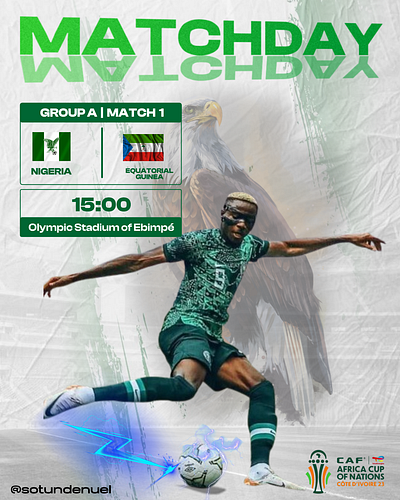 Matchday: Super Eagles branding football design graphic design matchday poster motion graphics sports design