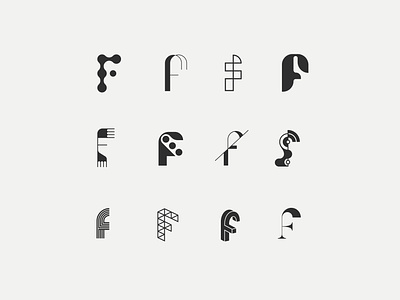 f Marks brand branding design f f logo f mark flat icon identity letter lettermark logo logomark mark monogram typography vector