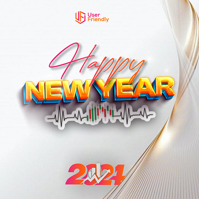 Happy New Year graphic design motion graphics