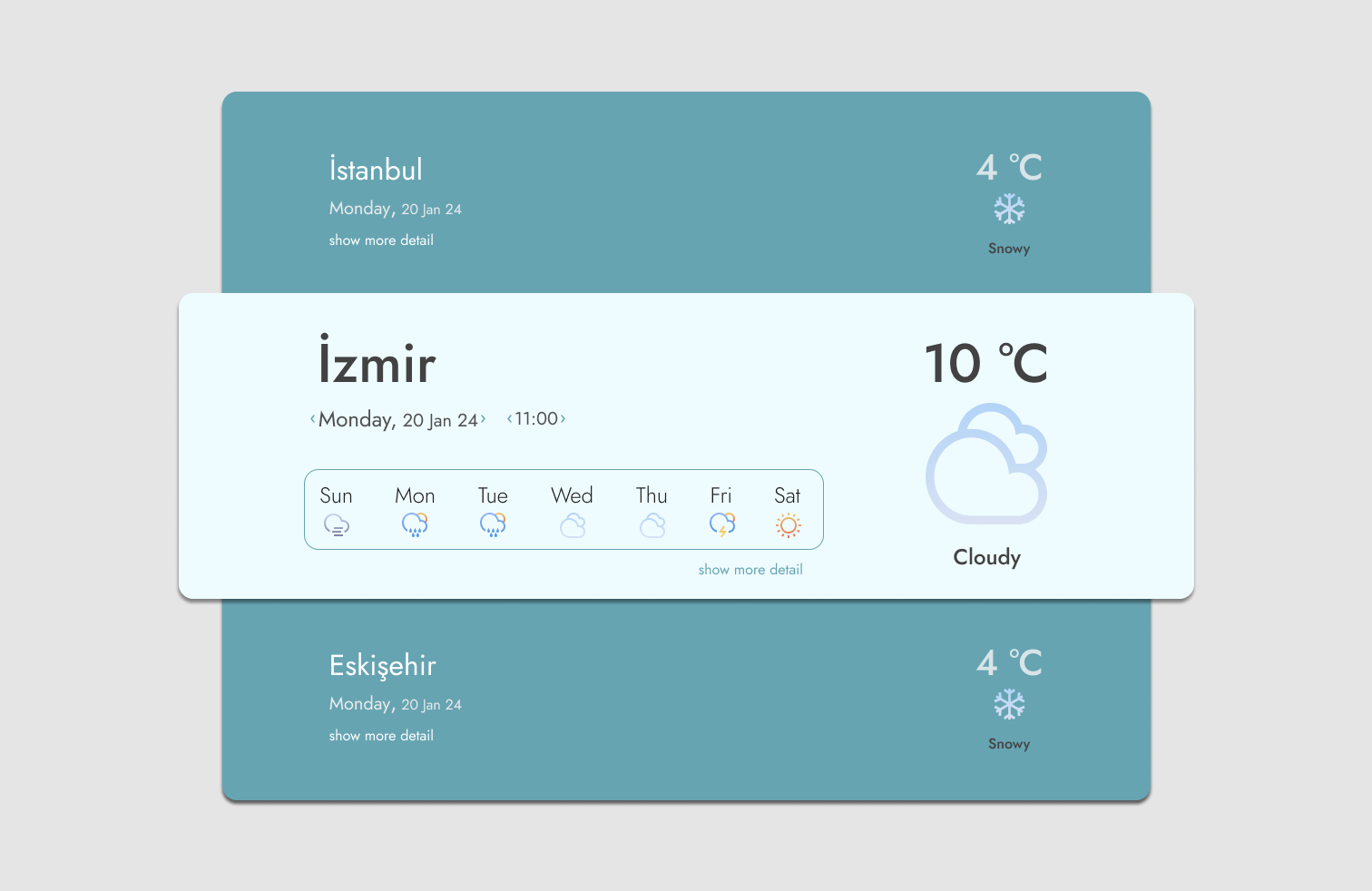 Daily UI Challenge #037 ; Web Weather Design 3d animation app branding challenge dailyui design figma graphic design illustration istanbul izmir logo motion graphics product ui ux weather web