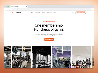 Fitpass.rs - Hero Section Redesign hero homepage ui ux webdesign