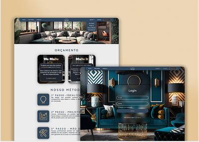 MaDe - custom-made furniture website blue branding design logo recommendations site sitedesign ui uidesign uidesigner userexperience userinterface ux uxdesign uxdesigner uxui webdesign webdesigner website