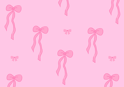 Pink bow illustration branding branding inspo colorful colorful design design design aesthetic girly design girly vibes graphic design illustrate illustration illustration design pink pink bows