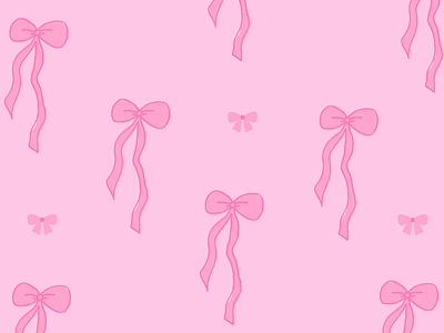 Pink bow illustration branding branding inspo colorful colorful design design design aesthetic girly design girly vibes graphic design illustrate illustration illustration design pink pink bows