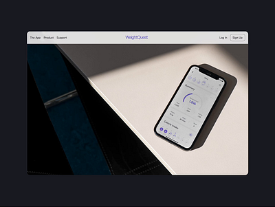 WeightQuest: Landing Page animation fitness landing page design prototype ui ui design uxui webdesign wellness women health