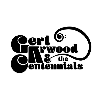 Gert Arwood & the Centennials Logo design graphic design illustrator logo music