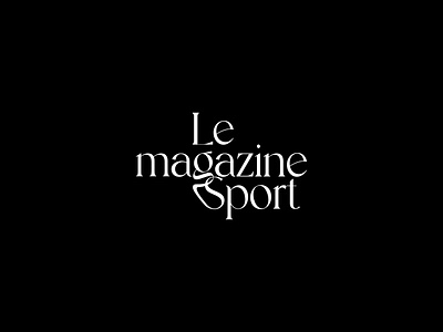 Le magazine Sport logo branding graphic design logo
