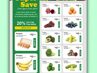 Sale Poster product list product price list product promotion sale poste