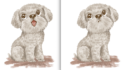 Toy Poodle animal dog illustration pet puppy