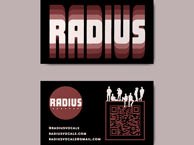 Radius Business Card business card card design graphic design logo print