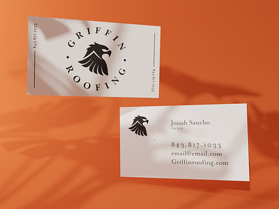 Griffin Roofing Business Card branding