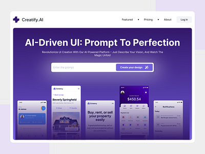 Website AI for Build UI Design ai figma landing page ui uiux userinterface website