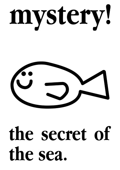 mystery poster illustration branding cute design fish graphic design illustration kids layout logo motion graphics poster sea ui vector