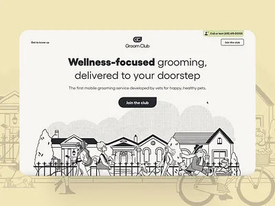 Groom Club Website saas