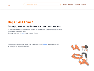 404 Error Page | Daily UI Challenge 100dayuichallenge 404 error page dailyui error page figma ui ui design