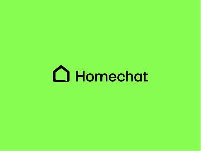 home chat logo design branding chat design graphic design home home logo house icon logo logo design minimal logo real estate vector