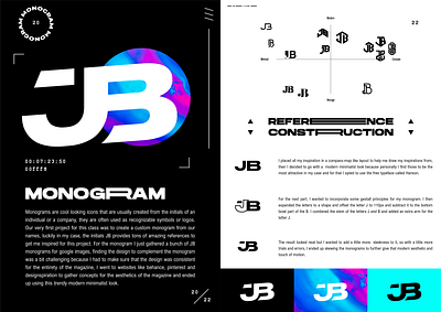 JB Monogram graphic design