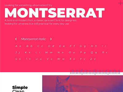 Montserrat graphic design