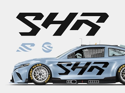 Stewart-Haas Racing • Racing Motorsports Branding brandidentity branding custom lettering custom type logo entertainment espn lettering logo logodesign logotype monogram motorsports nascar racing logos sports logo strong logo text logo thicklines typography wordmark