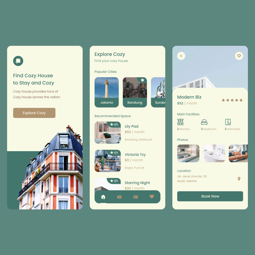 Cozy App Design by Neil Website on Dribbble