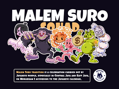 Suro Night Squad - Mascot Character Illustration adobe illustrator animation cartoon character character illustration design flat design flat illustration graphic design halloween illustration mascot mascot design motion motion design motion graphics suro vector