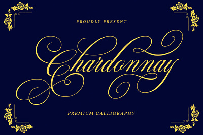 Chardonnay Script beautiful branding calligraphy classic elegant font font 2024 logo luxury modern premium wedding