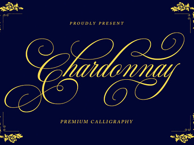 Chardonnay Script beautiful branding calligraphy classic elegant font font 2024 logo luxury modern premium wedding
