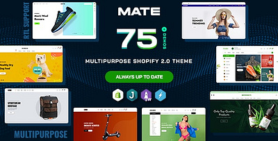 Mate - Multipurpose Shopify 2.0 Theme watch