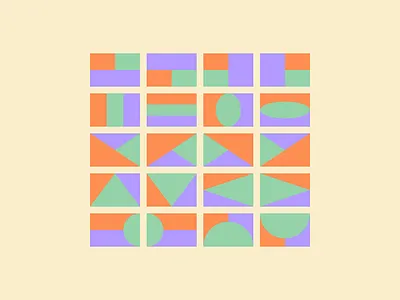 Pattern Exploration geometric pastel pattern shapes