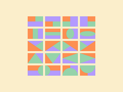 Pattern Exploration geometric pastel pattern shapes