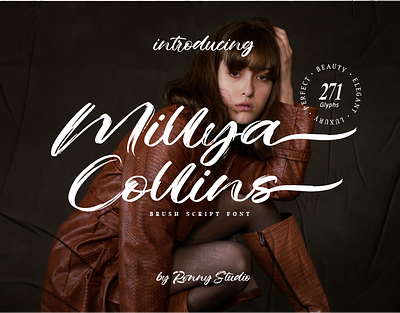 Millya Collins - Brush Script Font font ligature
