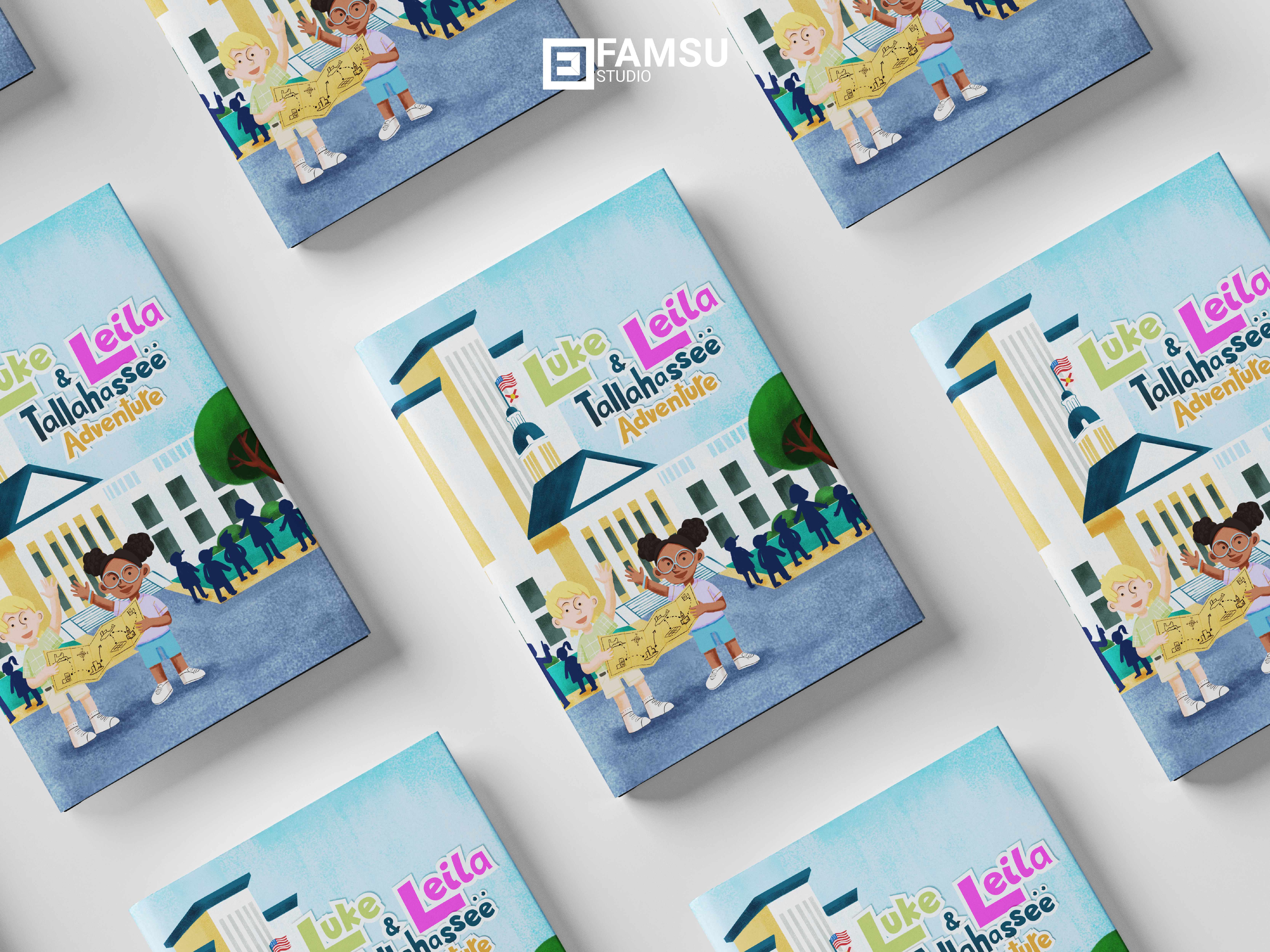 Luke and Leila Tallahassee Adventure adobeillustration art artwork character children book collaboration cover book custom book customize digitaldraw illustration procreate