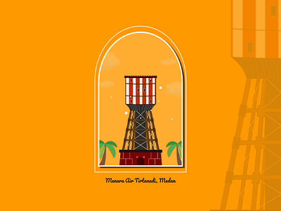 Tirtanadi Tower design illustration indonesia inspiration logo medan vector