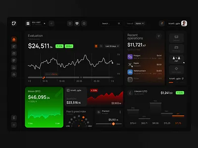 Crypto Dashboard analytic binance blockchain coin crypto crypto platform crypto trading crypto website cryptocurrency dashboard exchange ico investor saas solana token trading web 3.0 web application design web3